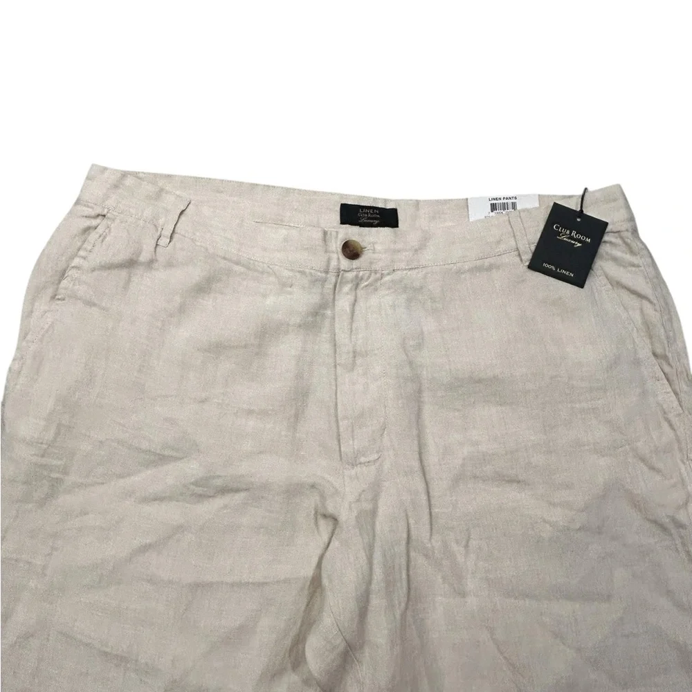 Club Room‎ Men’s Luxury Series 100% Linen Pants NWT 38x30